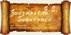 Zvezdoslav Supurović vizit kartica